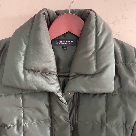 Jones New York Signature Petite Polyester Jacket Emerald Green Sz PS  NWOT - Picture 6 of 16